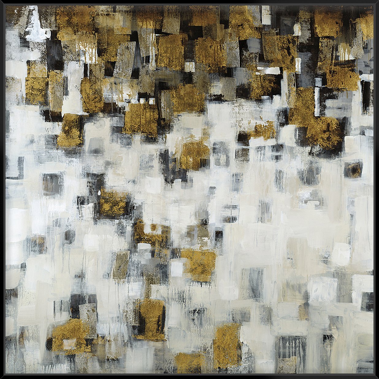 City Nights Gold 103X103Cm / Black