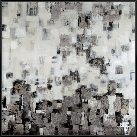 City Nights Silver 103X103Cm / Black