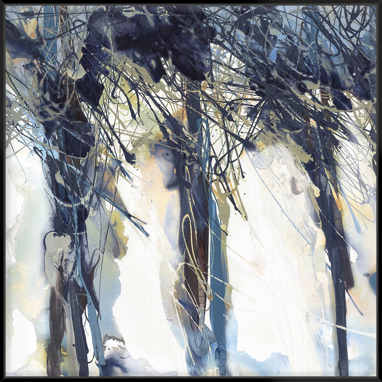 Dynamics Ii 103X103Cm / Black