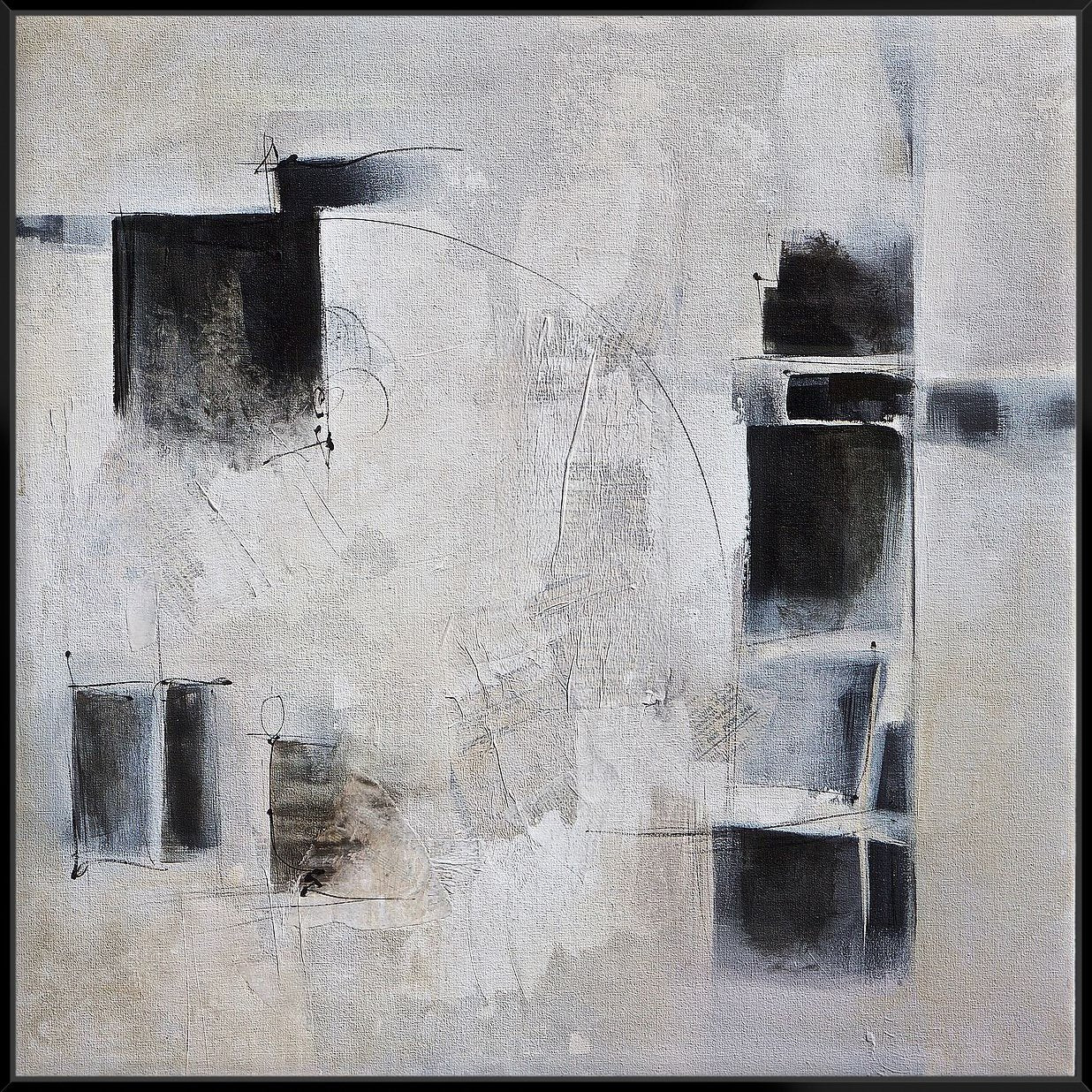 Black & White And In Between 103X103Cm /