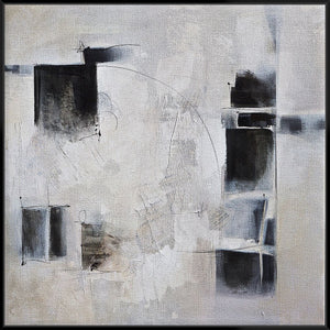 Black & White And In Between 103X103Cm /