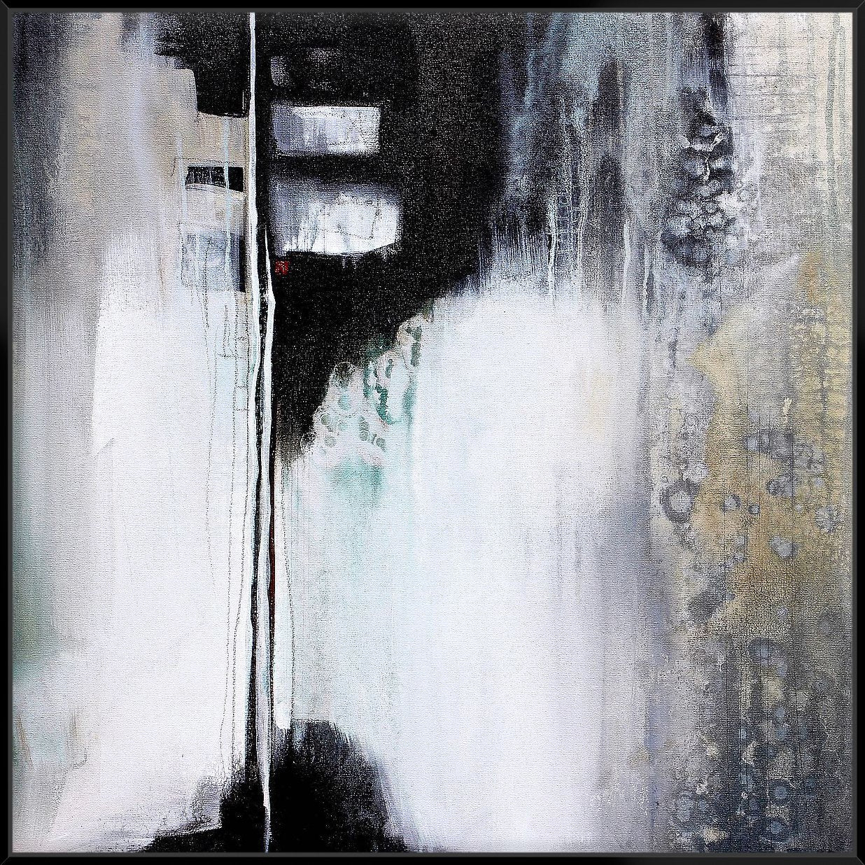 Black & White Drama 103X103Cm /