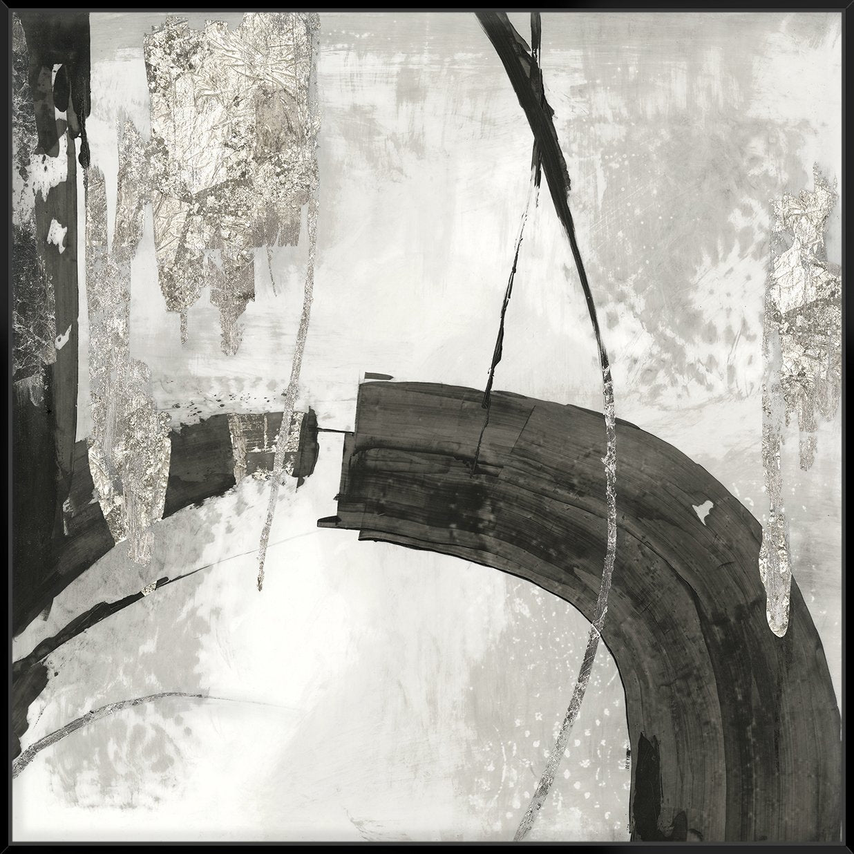 Black Ink I 103X103Cm /