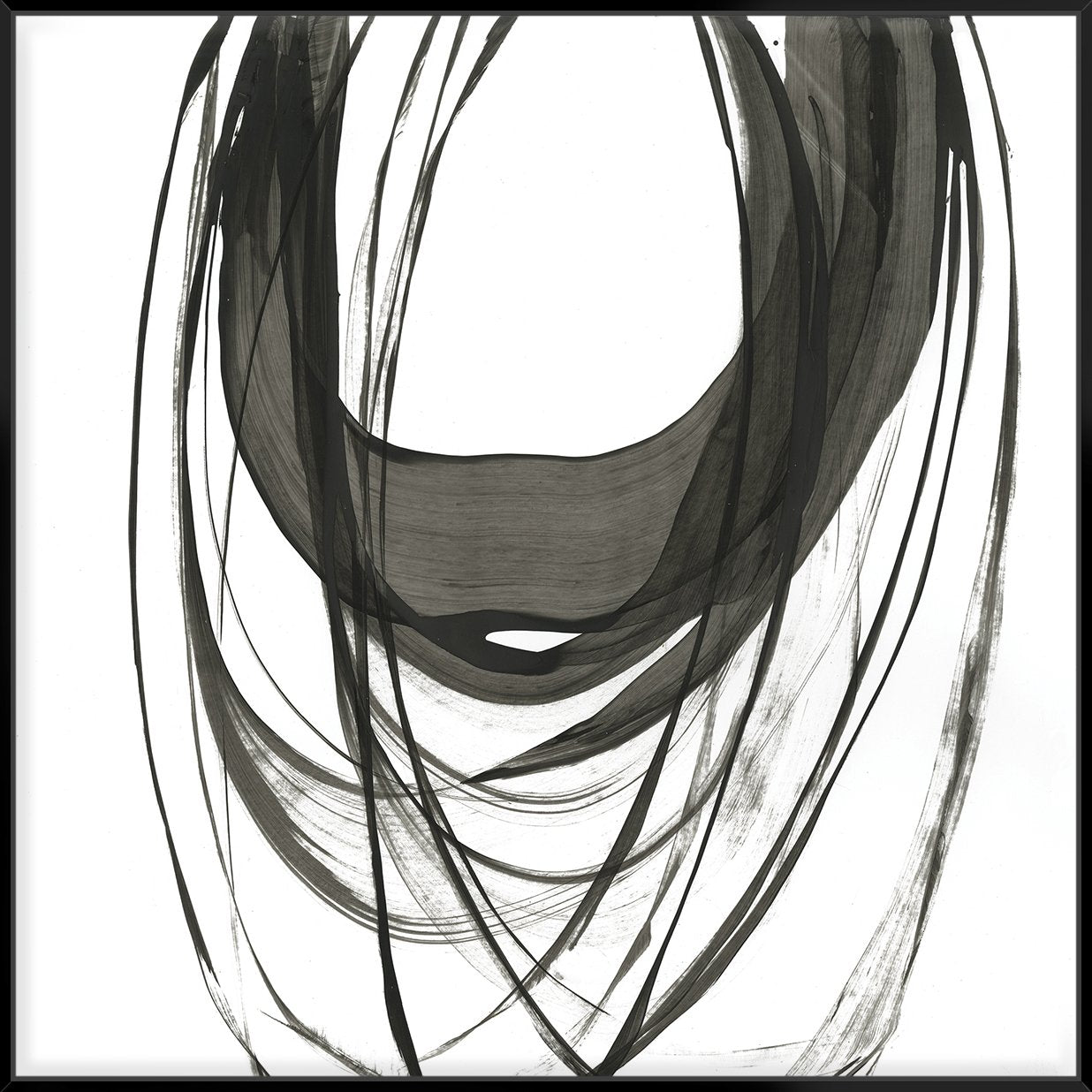 Black Streaks Ii 103X103Cm /