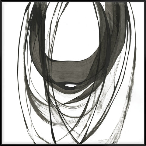 Black Streaks Ii 103X103Cm /