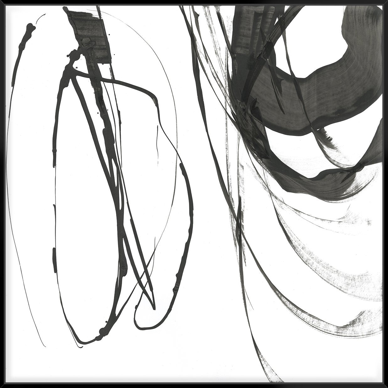 Black Streaks I 103X103Cm /