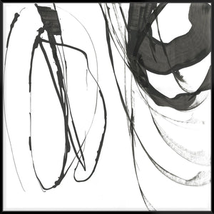 Black Streaks I 103X103Cm /