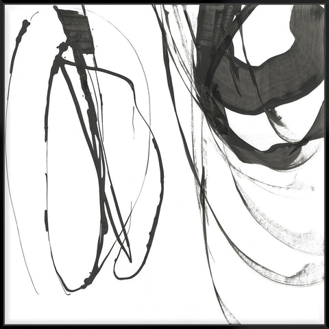 Black Streaks I 103X103Cm /