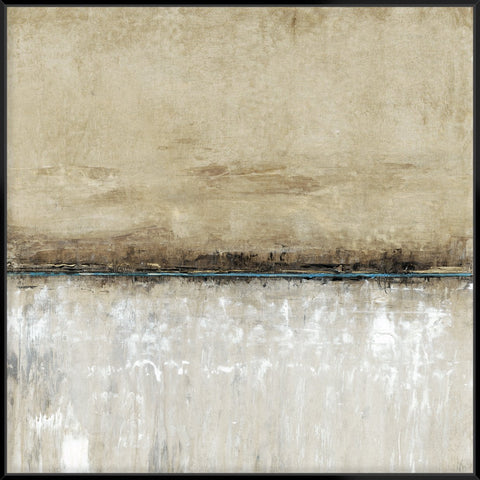 Blue Line I 103X103Cm / Black