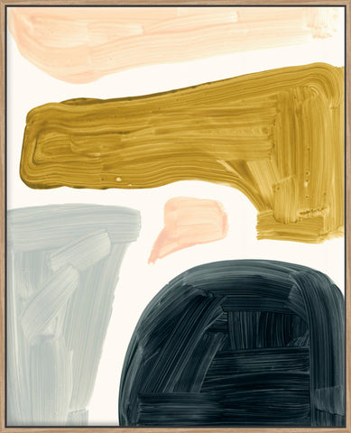 Brushy Shapes II - Canvas