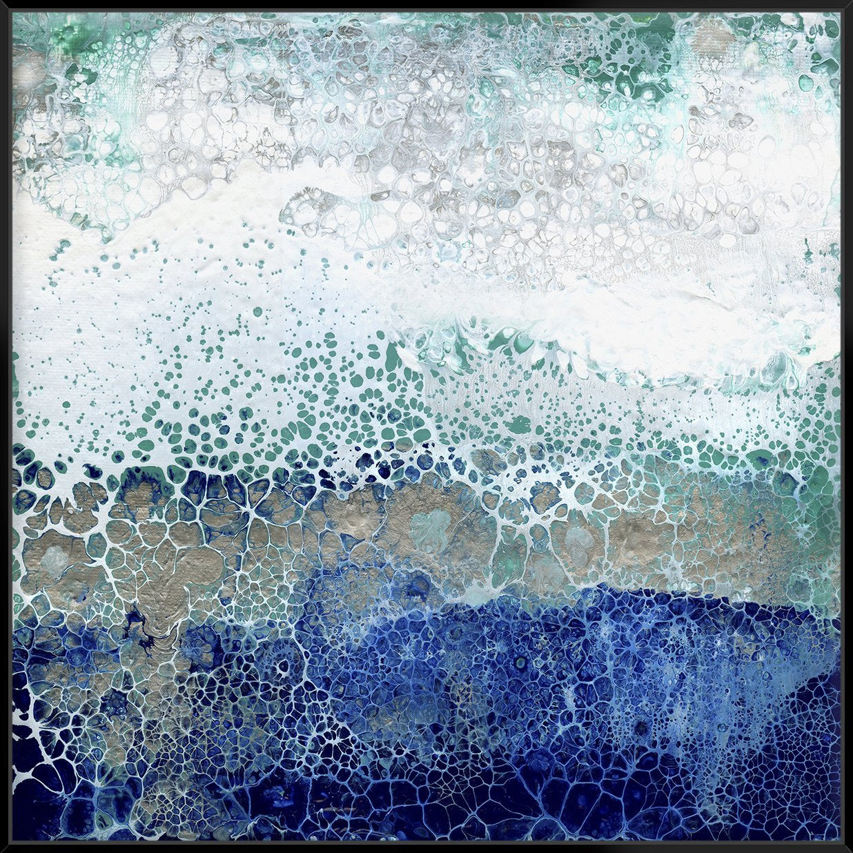 Carribean Sunrise 103X103Cm / Black
