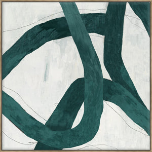 Green Bow I 103x103cm  / White