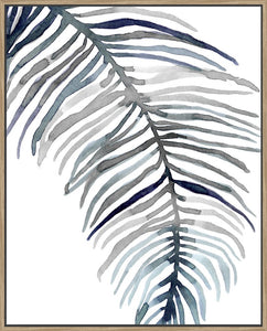 Blue Feathered Palm II - Canvas