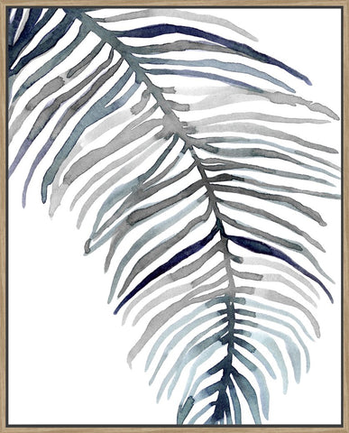 Blue Feathered Palm II - Canvas