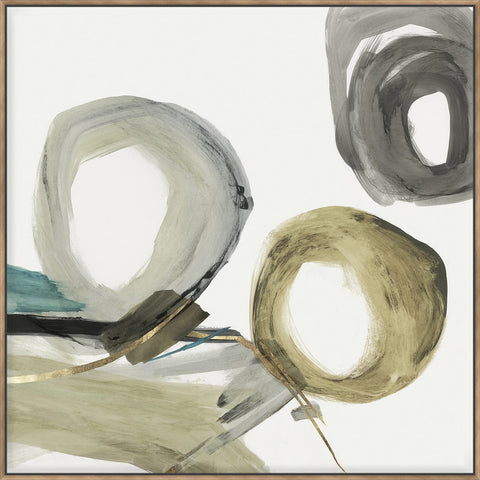 Rings And Lines Ii 103X103Cm / Natural