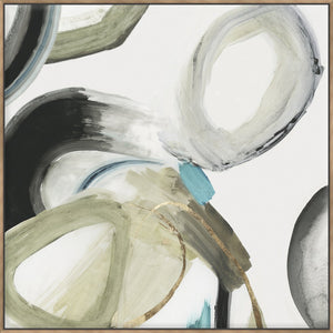 Rings And Lines I 103X103Cm / Natural