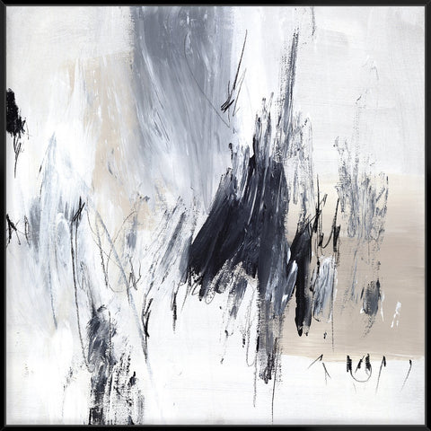 Scribble Ii 103X103Cm / Black