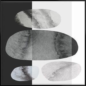 Stone Age I 103X103Cm / Black