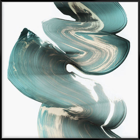 Swirl I 103X103Cm / Black