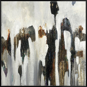 Texture Of Life 103X103Cm / Black