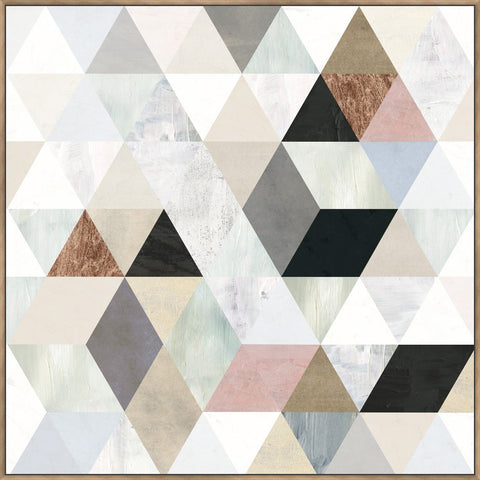 Watercolour Mosaic II - Canvas