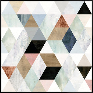 Watercolour Mosaic I - Canvas