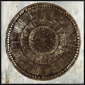 Zulu Gold I 103X103Cm / Black