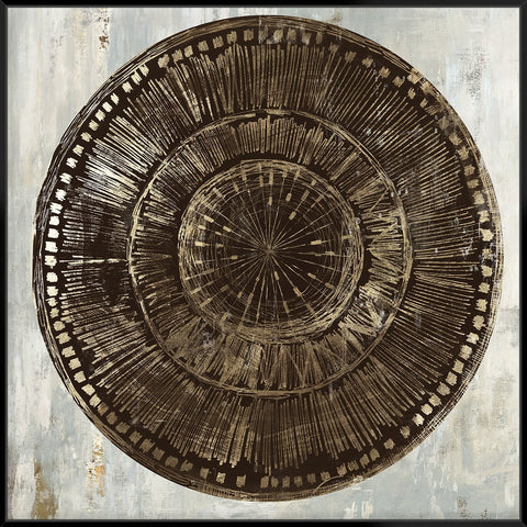 Zulu Gold I 103X103Cm / Black
