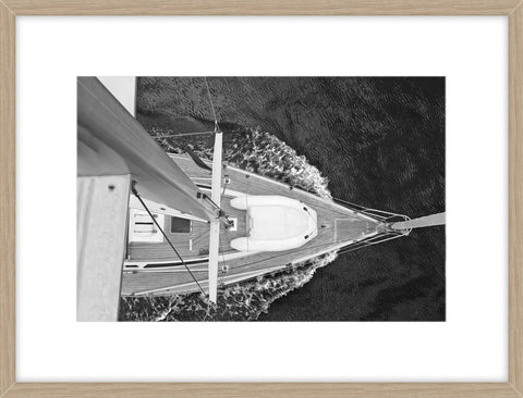 Top View Of Sailing Boat